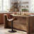 Swivel Adjustable Height Bar Stools Pu Leather Counter Stools With Bentwood Back For Bar, Kitchen And Dining Room-344969821-344063398