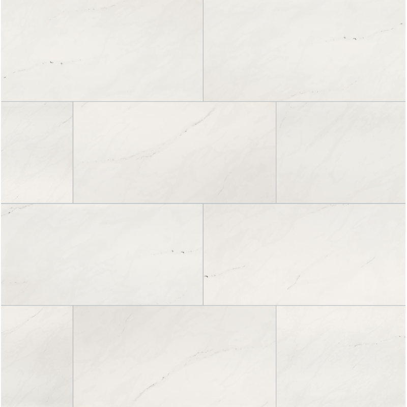 Azira 12 in. x 24 in. Stone Look Polished Porcelain Floor and Wall Tile, Polare