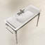 Vasque de salle de bain VICI 48 po en céramique avec 3 trous prépercés, sans meuble ni robinet, blanc