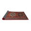 Tapis traditionnel rouge / noir Bernartice-1409600512
