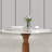 Modern Round Sintered Stone Conference Table With Solid Wood Base-114509215
