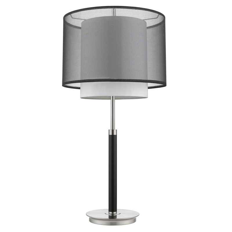 Feng 32" Table Lamp, Sheer Snow, Linen