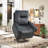 39.37'' Wide Classic Nailhead Trim Power Lift Recliner with Massage, Heat & USB + Type-C Charging-313046439