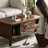 Modern rectangular solid wood coffee table-405258437