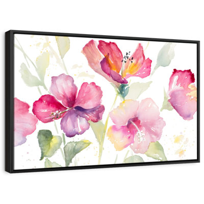 Impression sur toile Hibiscus céleste
