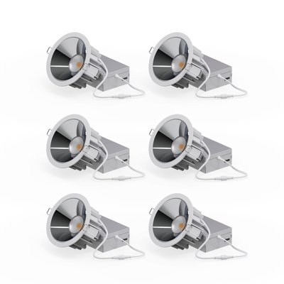 4" Recessed LED, 12W, 36 Degree Beam Angle, 5CCT Selectable, 0-10V Dimmable, 120-277V