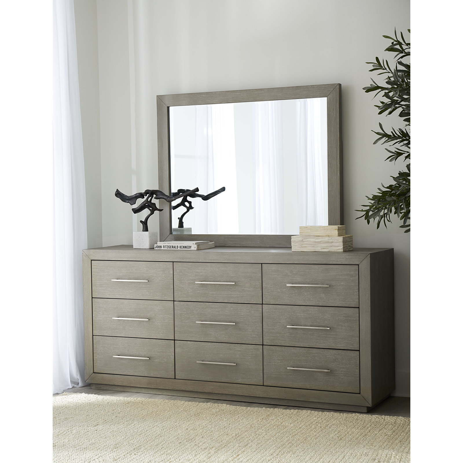 48" Acacia Mirror