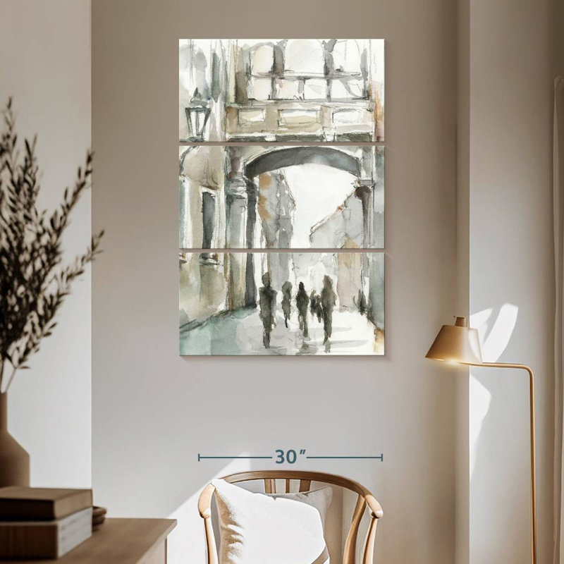 Aquarelle Arch études I, H 65 po x l 42 po