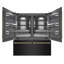 ZLINE Autograph 72 in. Black Stainless Refrigerator w/ Gray and Bronze Accents-1853992537
