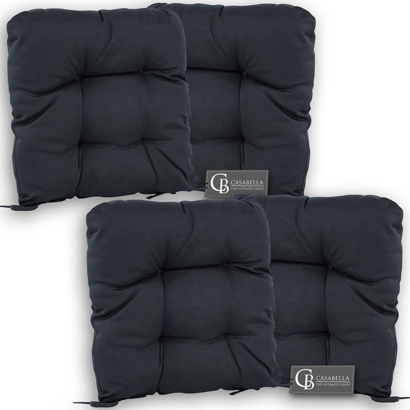 Comfortable Garden Seat Cushion, Black