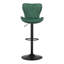 Swivel Upholstered Adjustable Height Counter Stool with Metal Frame-1665986919