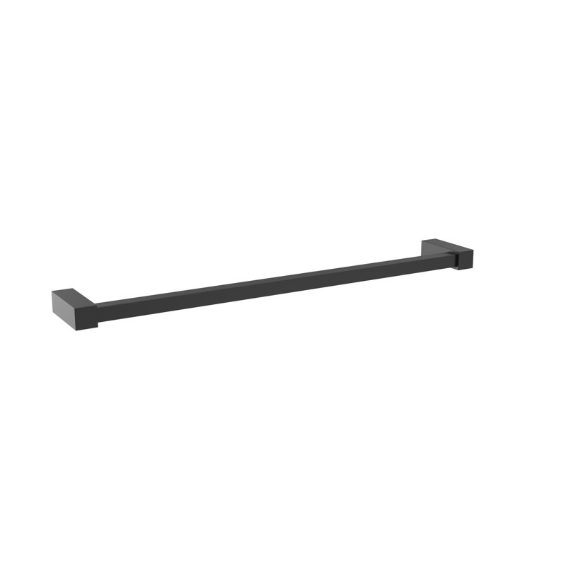 Monument Wall Mounted Towel Bar, Matte Black, 8.88" H x 8.88" W x 2.75" D