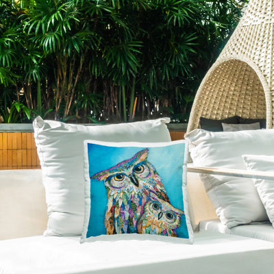 Coussin extérieur Owl Family