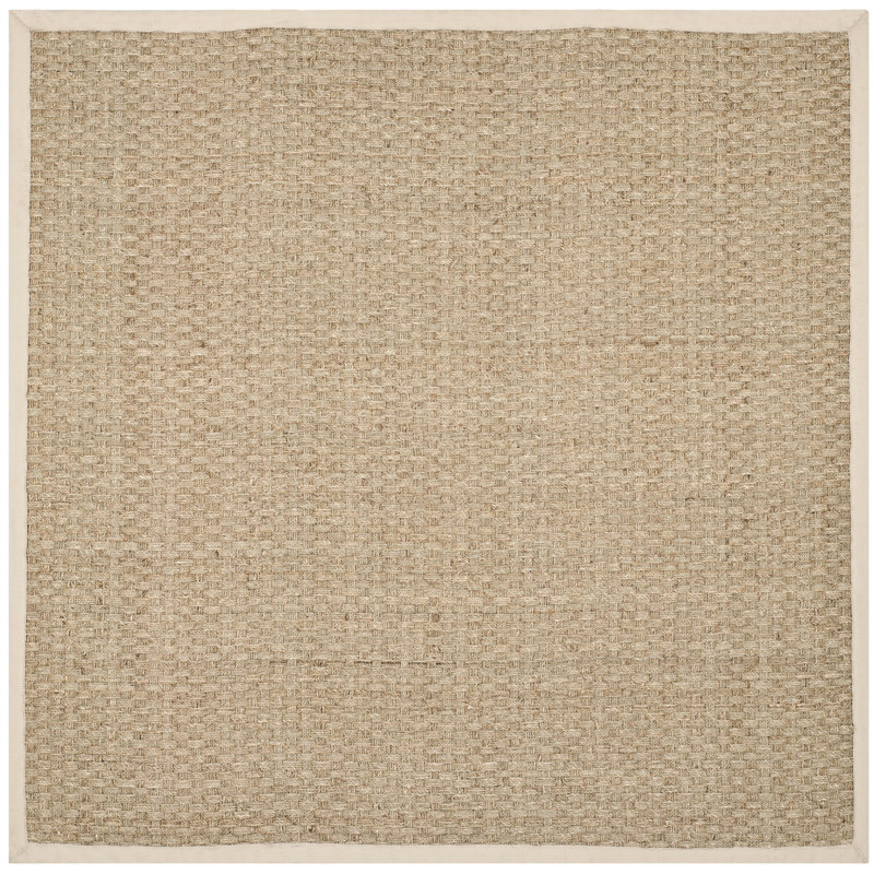 Dollard Machine Woven Brown Rug, Square 91 cm