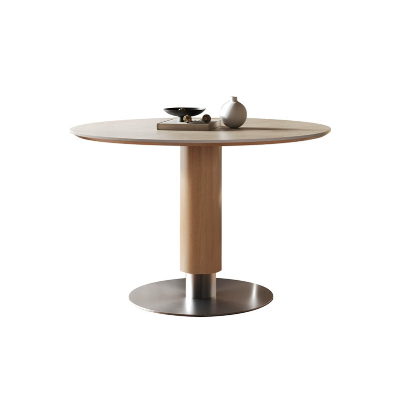 Table de salle à manger blanche et Burlywood, H 29,53 po x L 31,5 po x l 31,5 po