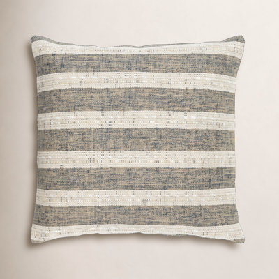 Striped Linen Throw Pillow