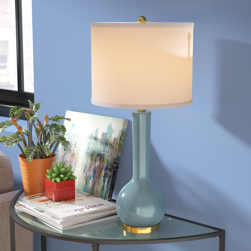 Mcnally Ceramic Table Lamp, Marine Blue