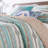 Blue Fabric Reversible Quilt Set-592426331