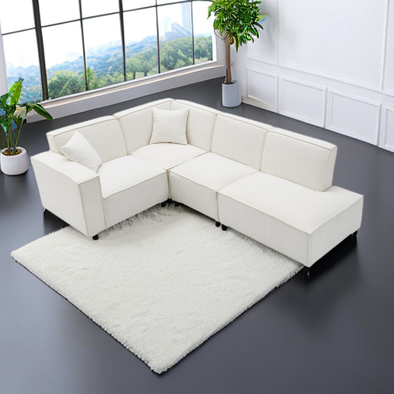 Canapé modulaire Juwann, Chenille Begie