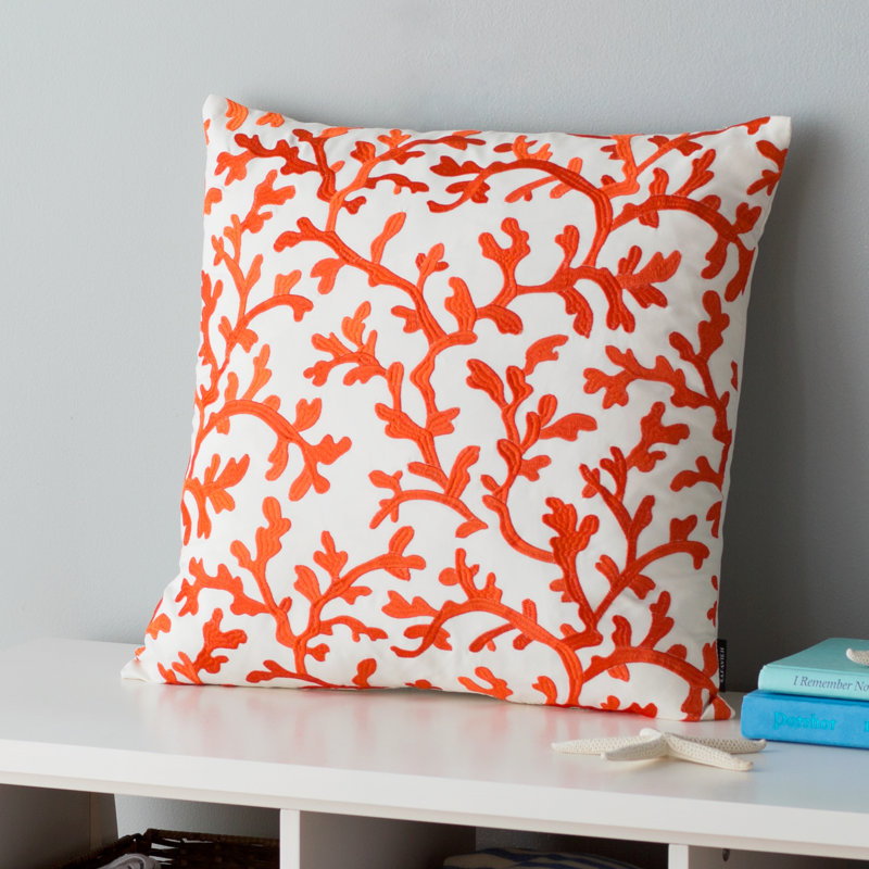 Embroidered Throw Pillow