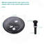 Tempered Glass Bathroom Sink with Pop-up Drain, Grey