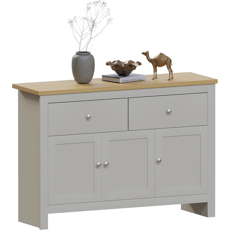 Beacsfield 117Cm Wide 2 Drawer Sideboard, Grey