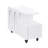 Mobile End Table With Lockable Wheels, Cream Style Side Table With Storage Drawer, 11.8Inch Narrow Nightstand With Multi-Layer Storage, Living Room-1079416349