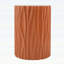 Table d'appoint cylindrique en terre cuite texturée Wave