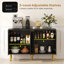 Buffet 47 "avec 4 portes cannelées et chevrons-102907061