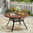 4-Person Aluminum Round Patio Dining Table-107190702-114986184