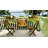 Jceon Rectangular Acacia Outdoor Balcony Table , 17'' in. W 27'' in. D