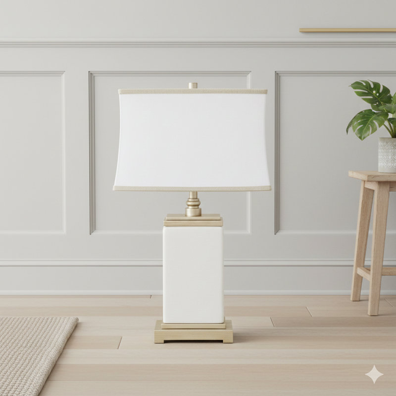 Rectangular Ceramic Table Lamp