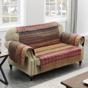 Gold Rush Reversible Loveseat Slipcover