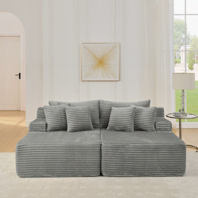 Two-Seater Lazy Sofa Lounge Chair, Compressed Sofa