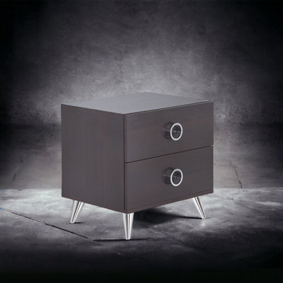 Elms Espresso Finish Accent Table