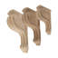 Petit corbeau en bois massif classique non fini 8 po x 2 po x 4-3 / 4 po-51892946