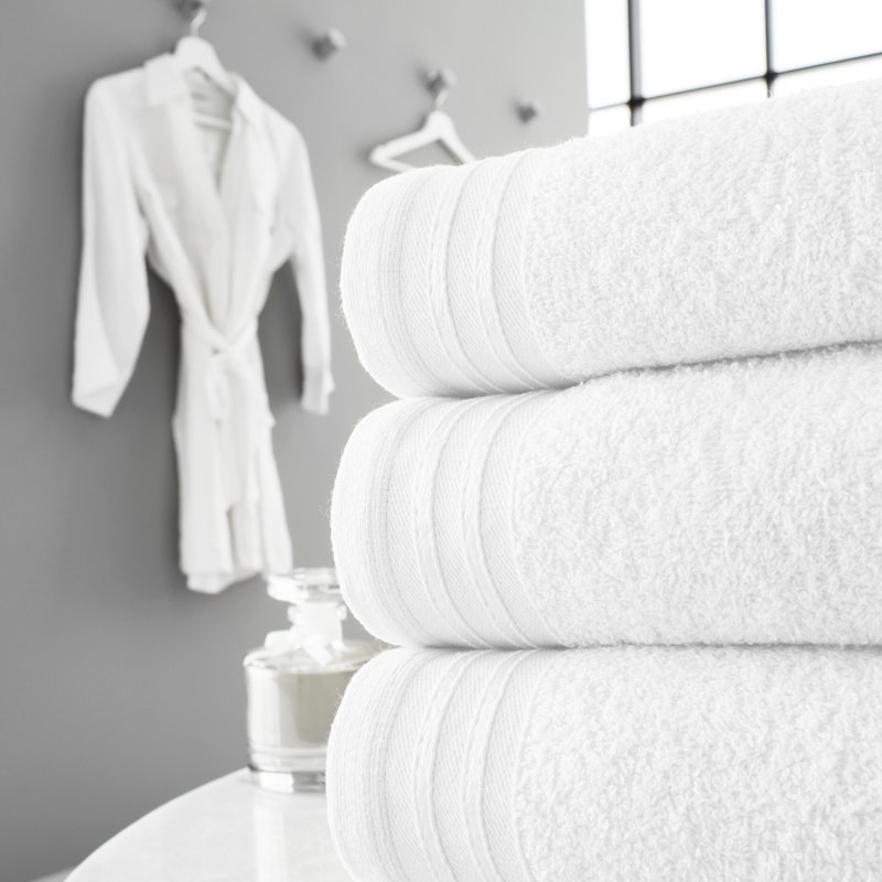4pk Wilsford Bath Sheet 75x135, White