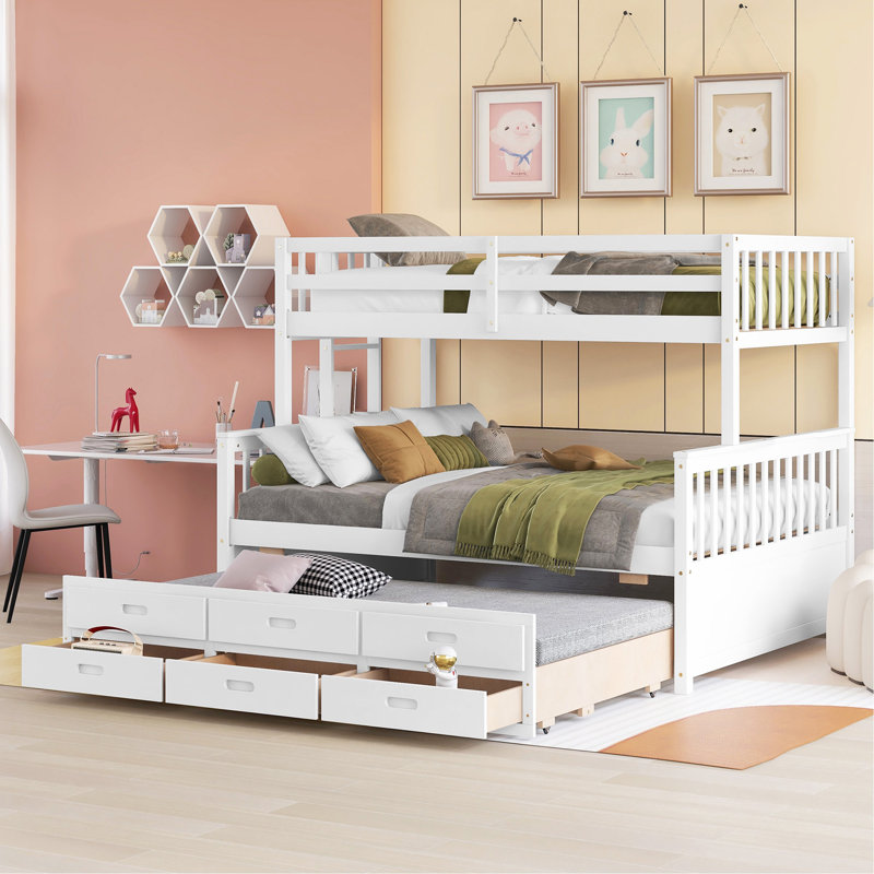 Lit plateforme avec rangement Jarrelle, Blanc