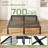 Bed Frame, Metal Platform Frames No Box Spring Needed, Heavy Duty With Storage Space, 14 Inches High, Sturdy Steel Slat Support-637587335