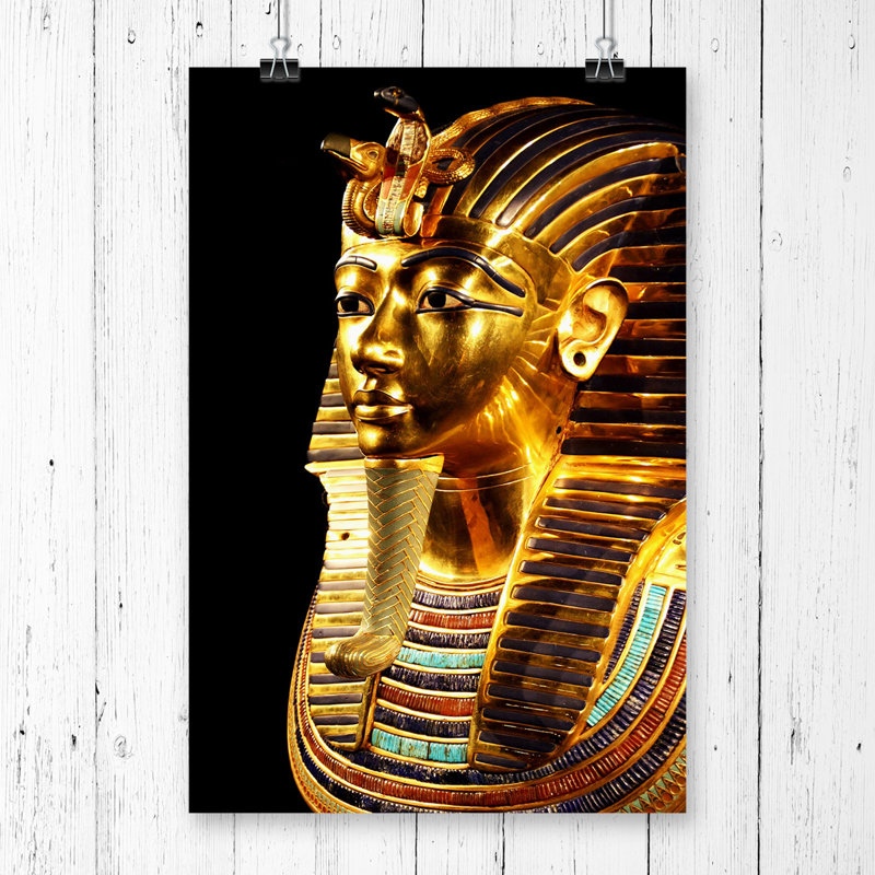 Tutankhamun Egypt Egyptian Mummy - Frameless Print, 59.4 x 42cm