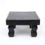 Table basse | Table basse en bois noir | Table basse en bois récupéré pour le salon | 30 x 30 x 18 po