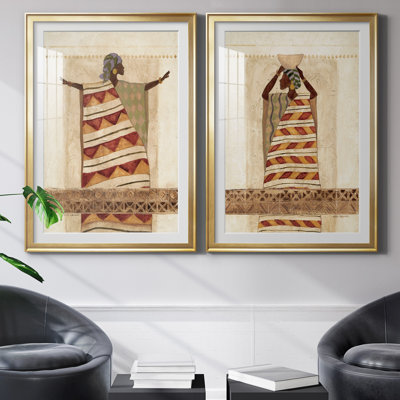 " African Beauty I " 2 - Pieces