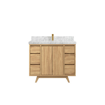 42 po X P 22 po Meuble-lavabo simple en teck D Madison