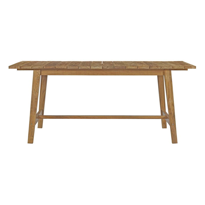 Dorset Natural Teak Outdoor Patio Dining Table, 72"