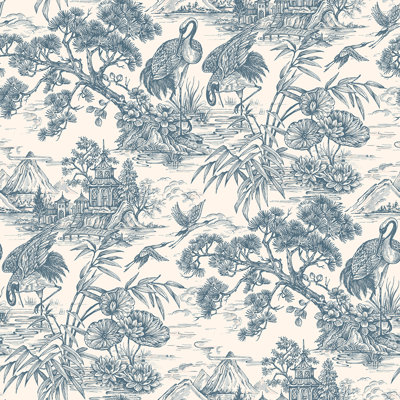 Natori Crane Non-Pasted Non-Woven Wallpaper