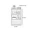 Armoire d'appoint en verre sur pied