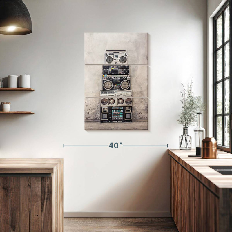 Abarca Boombox Stack, 38" H x 24" W