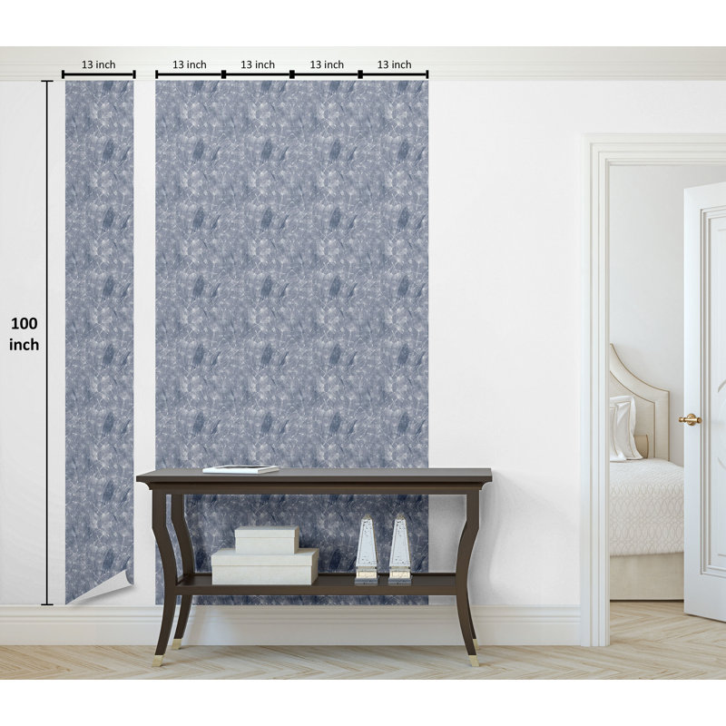 Nomi Roll, L 100 po x l 13 po, Mauve / bleu / bleu ciel