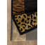 Tapis noir à imprimé animal-445589863