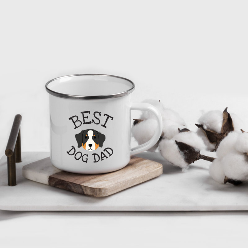 Grande tasse à café « Best Dog Dad », Bouvier bernois